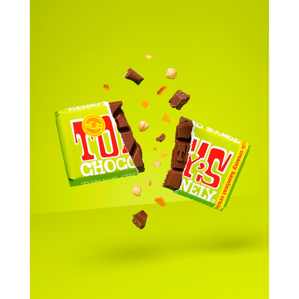 image 1 of Tony's Chocolonely Milk Chocolate Creamy Hazelnut Crunch 180G