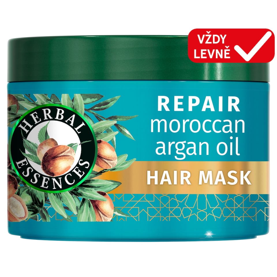 image 1 of Herbal Essences Repair Moroccan Argan Oil Hair Mask 300ml  to Nourish Damaged Hair