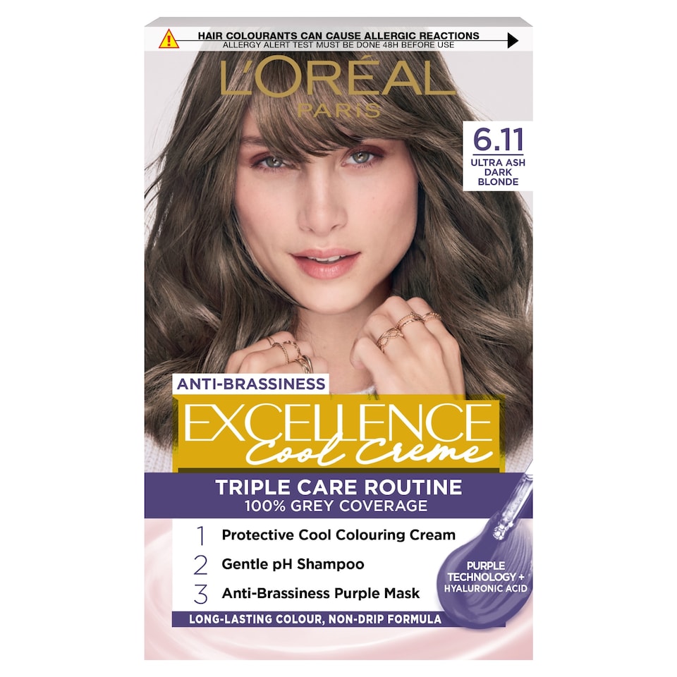 image 1 of L'Oreal Paris Excellence Cool 6.11 Ultra Ash Dark Blonde