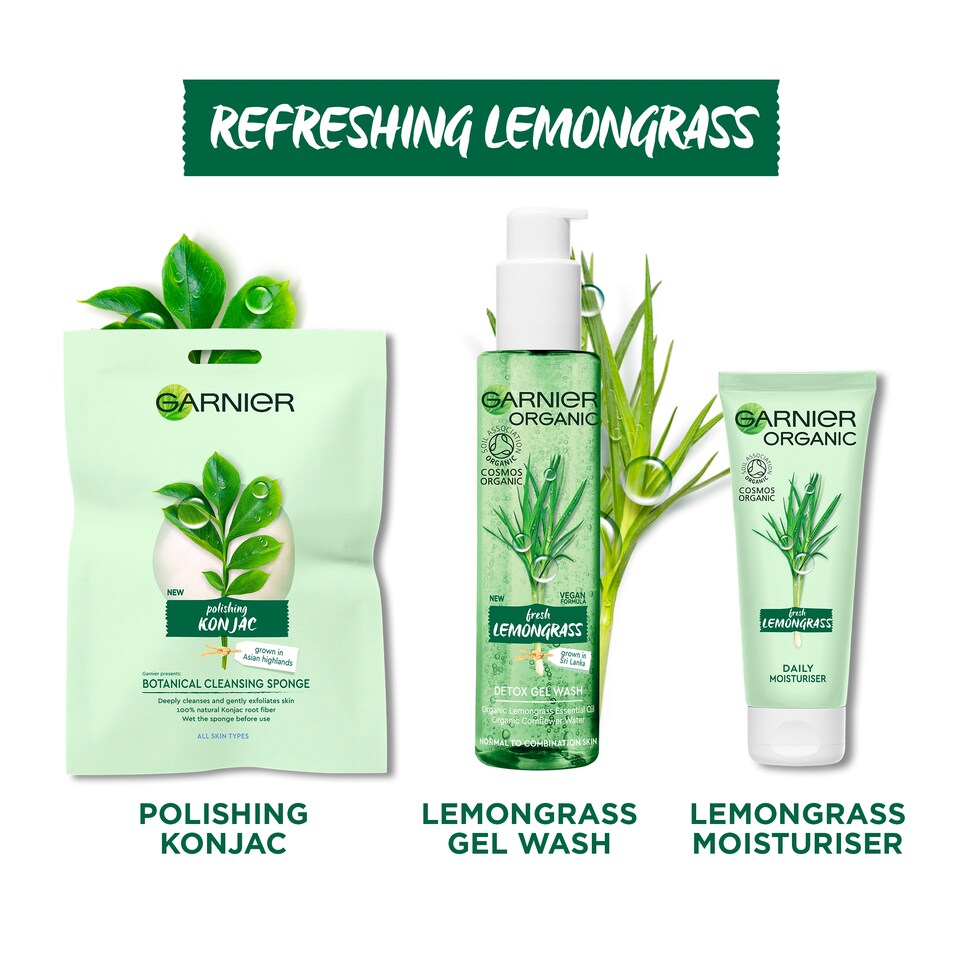 image 1 of Garnier Organic Lemongrass Gel Wash 150Ml
