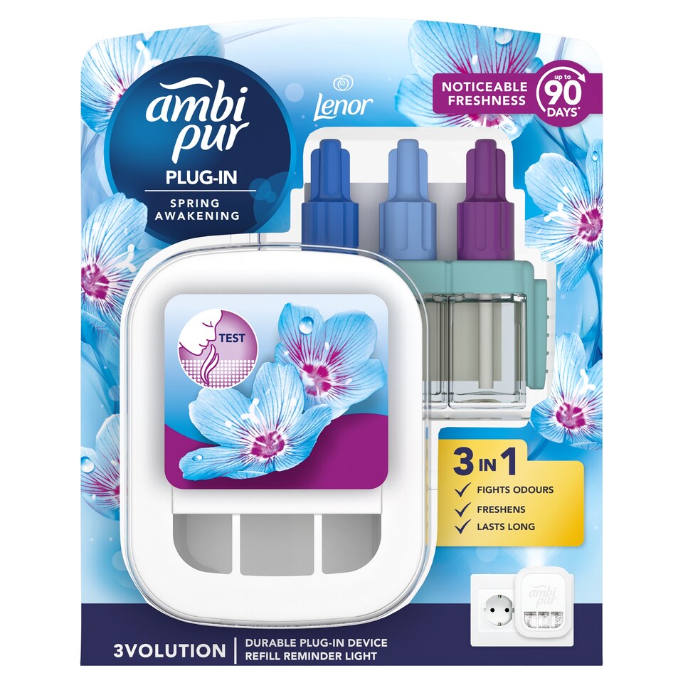 Obrázek 1 pro produkt Ambi Pur 3Volution Osvěžovač Vzduchu, Startovací Sada Lenor Spring Awakening 20ml