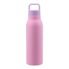 Tesco Pink with Lilac Lid Loop Insulated Loop Water Bottle 500ml