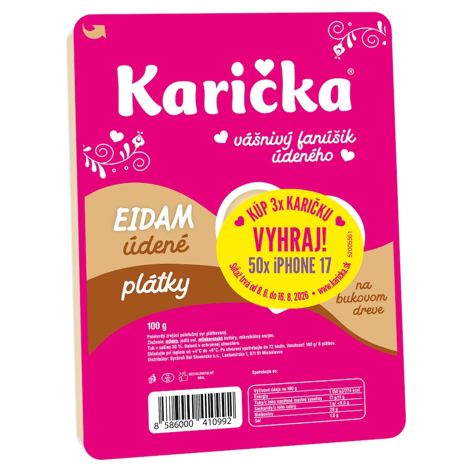 obrázok 1 z Karička Eidam plátky údené na bukovom dreve 100 g