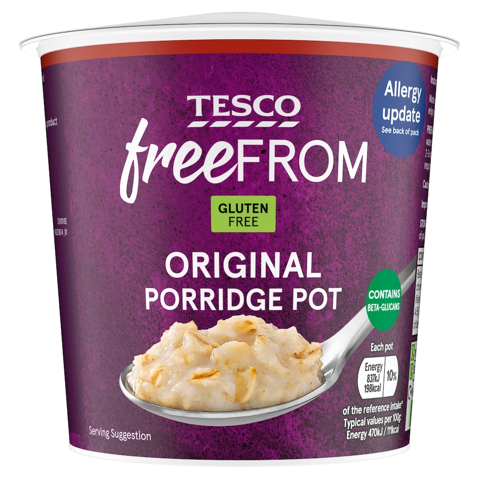 Tesco Free from Original Porridge Pot 55g 