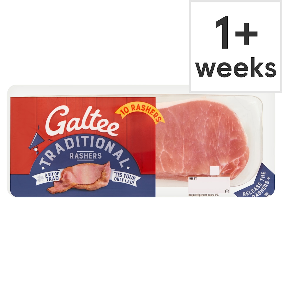 Galtee Value Unsmoked 10 Cap Rashers 300G