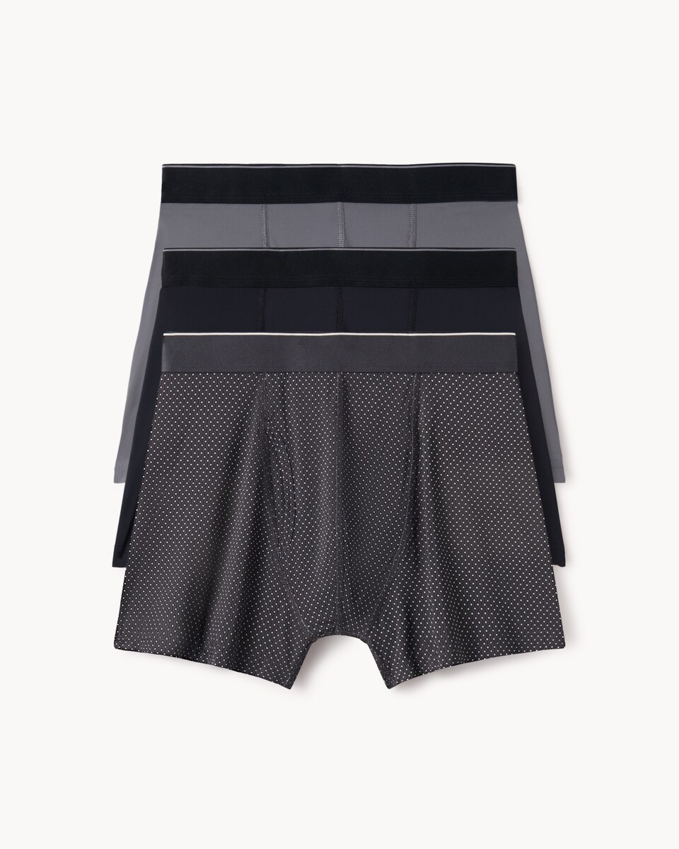 image 1 of F&F 3-Pack Microfibre Printed Trunks in Multi