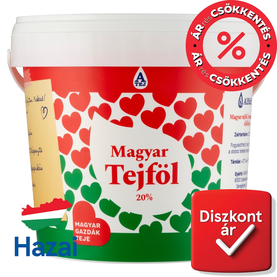 Magyar Tejföl 20%-os tejföl 800 g   1. kép