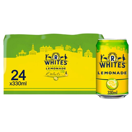 R.Whites Premium Lemonade 24 X 330Ml Tesco Groceries