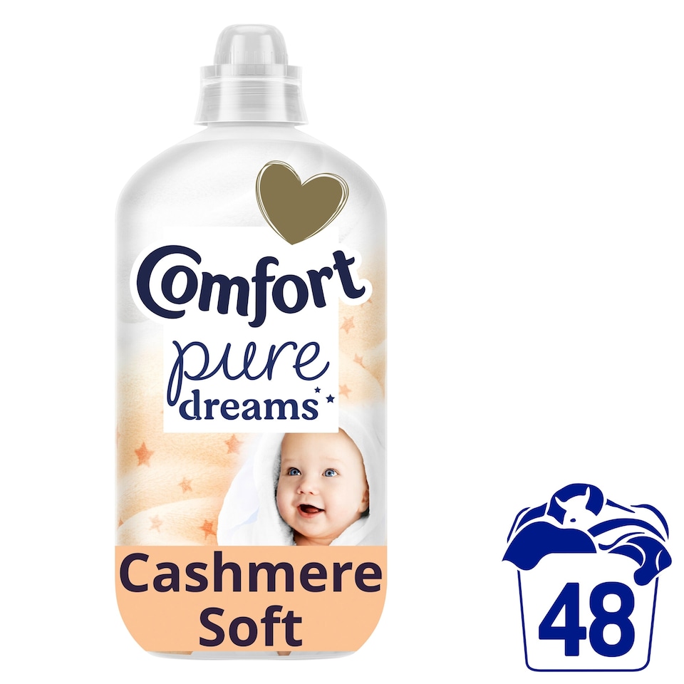 image 1 of Comfort Pure Dreams Fabric Conditioner Cashmere Soft 48 Washes 1440ml