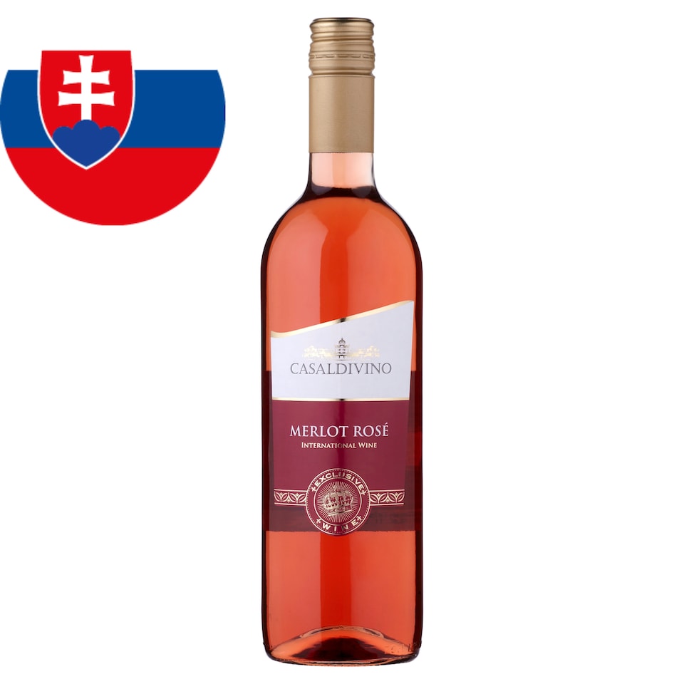 Casaldivino Merlot rosé víno ružové suché 0,75 l