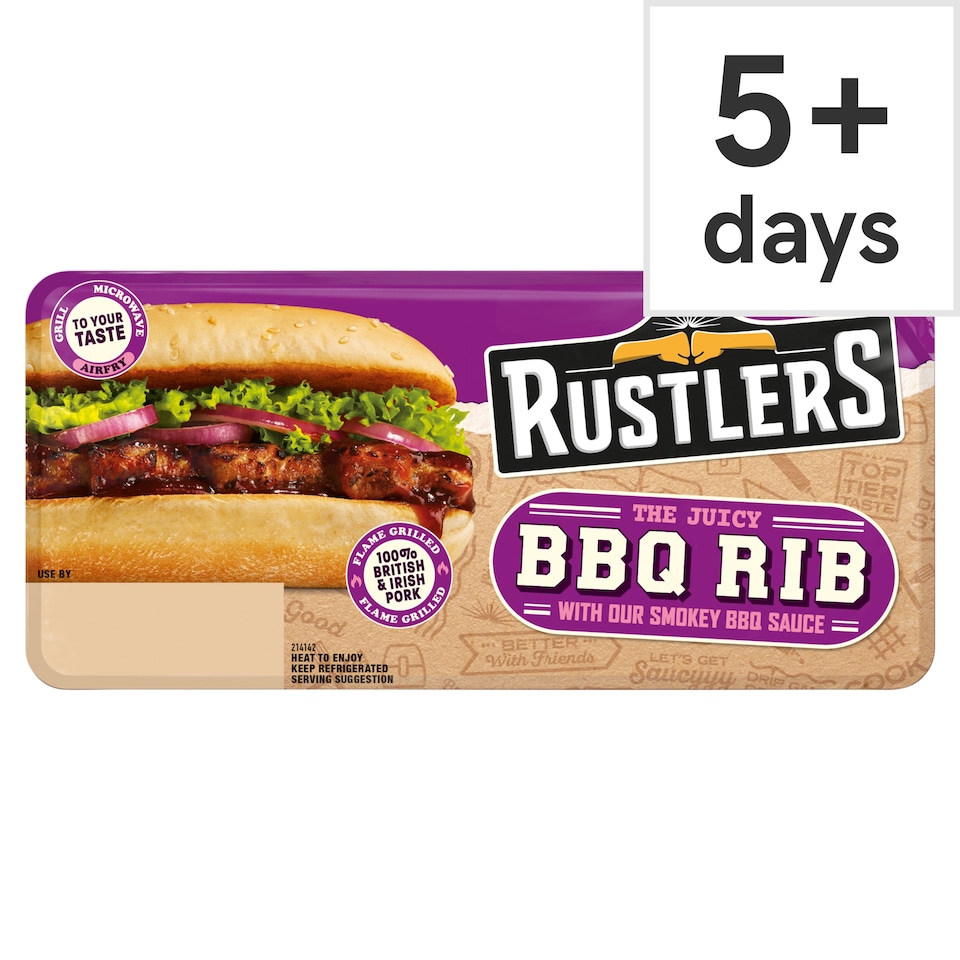 Rustlers Bbq Pork Rib Sandwich 157G