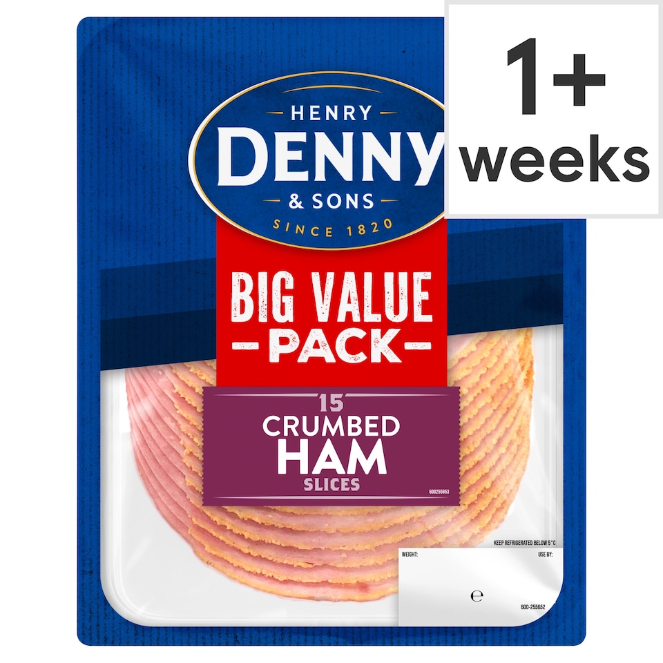 Denny Big Value Pack Crumbed Ham Slices 245g