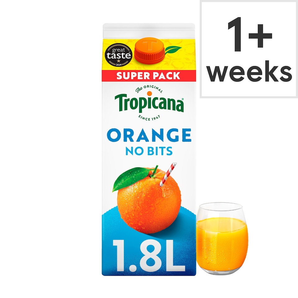TROPICANA Smooth Orange with No Bits Juice 1.8l