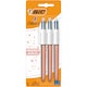 image 1 of BIC 4 Colours Rose Gold Pens 3 Pack