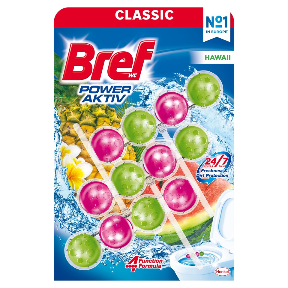 Bref Power Aktiv Hawaii WC frissítő 3 x 50 g