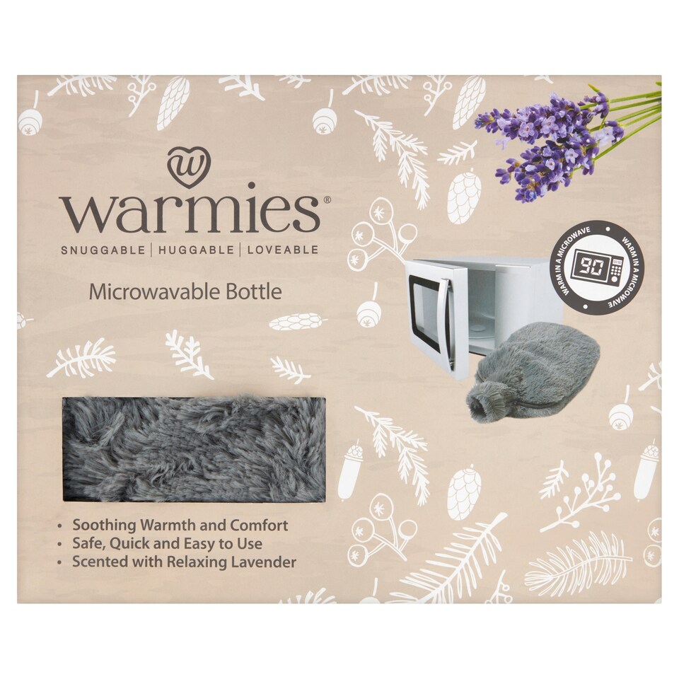Warmies Microwavable Grey Bottle