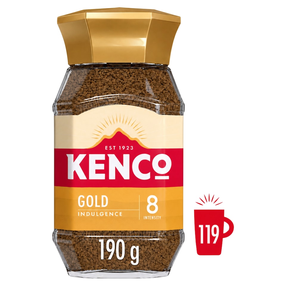 Kenco Gold Indulgence Intensity 8 Instant Coffee 190g