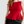 Red, F&F Pleated Sleeveless Peplum Top in Black