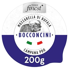 Tesco Finest Mozzarella Di Bufala Campana PDO Bocconcini  200g 