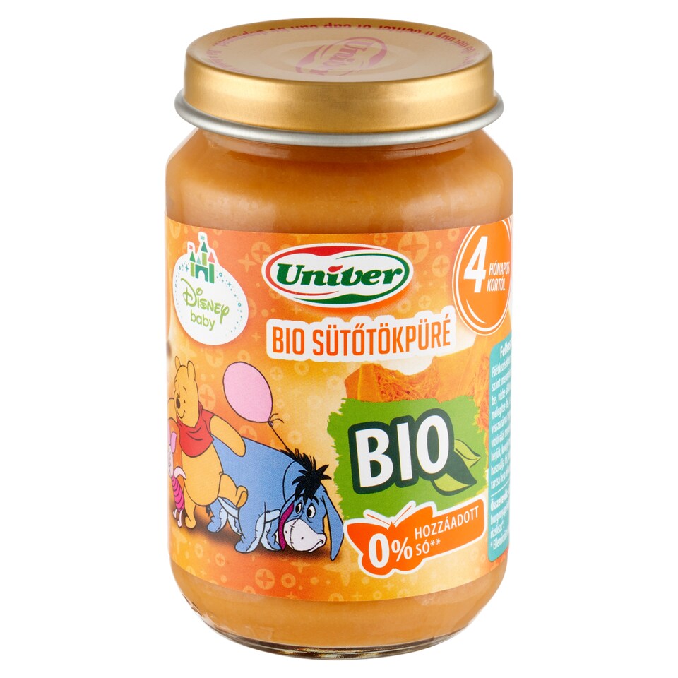 Univer bio sütőtökpüré zöldségpüré a bébinek 4 hónapos kortól 163 g  1. kép