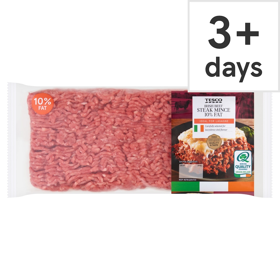 Tesco Irish Beef Steak Mince 10% Fat 1Kg