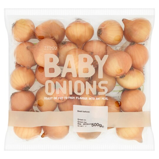 Baby Onions 500G Tesco Groceries