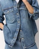 image 1 of F&F Pure Cotton Button Up Denim Shirt in Blue