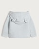 image 2 of F&F Baby Pure Cotton Knitted Button Front Hooded Cardigan in Blue