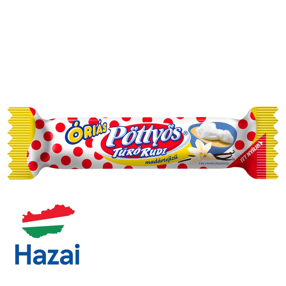 Pöttyös Óriás Túró Rudi Floating Island Flavoured Cottage Cheese Dessert 51 g