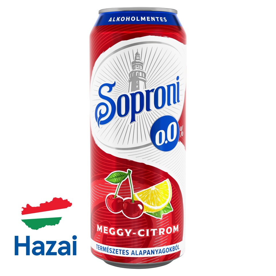 Sopron Sour Cherry-Lemon Non-Alcoholic Beer Drink 0,0% 500 ml