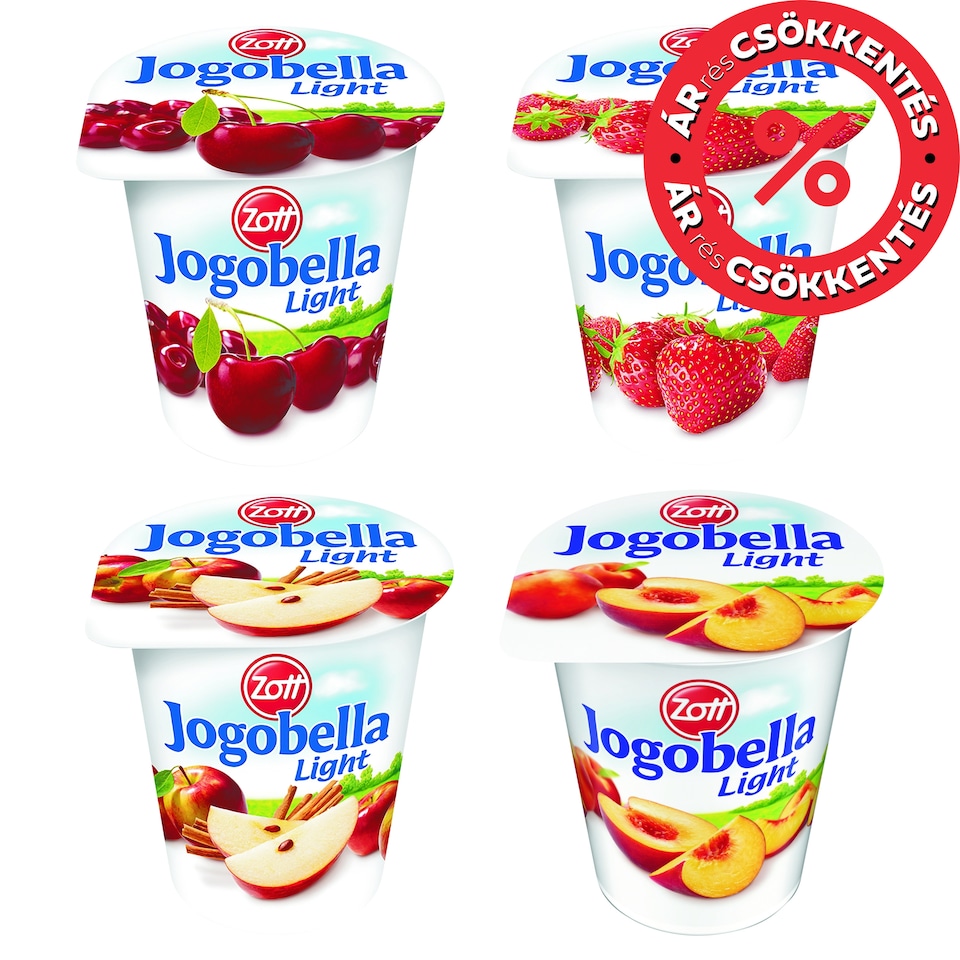 Zott Jogobella Light zsírszegény joghurt cukorral és édesítőszerrel 150 g