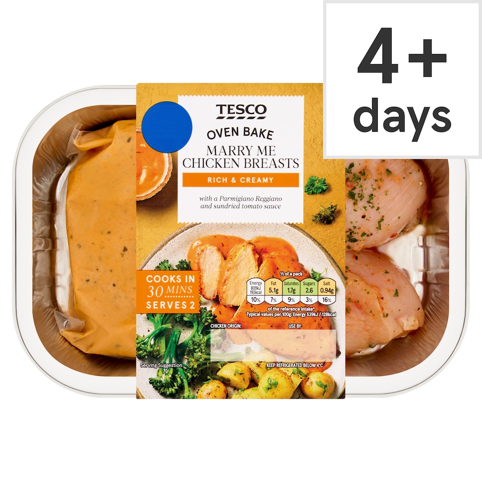 Tesco Marry Me Chicken Breasts 360g