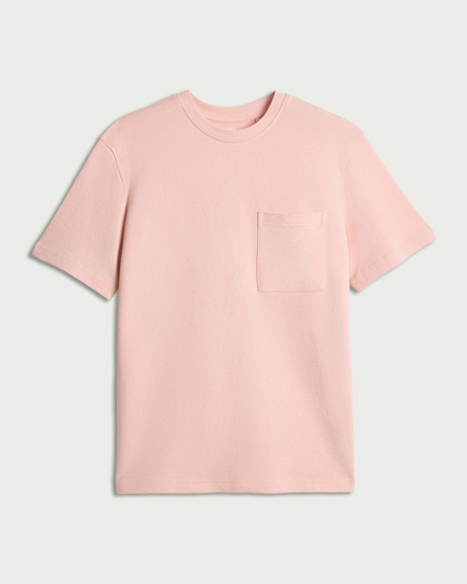 image 1 of F&F Pure Cotton Pocket Oversized Fit T-Shirt in Pink