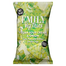 Emily Vegetable Thins Sour Cream & Onion Tortilla Chips 23G