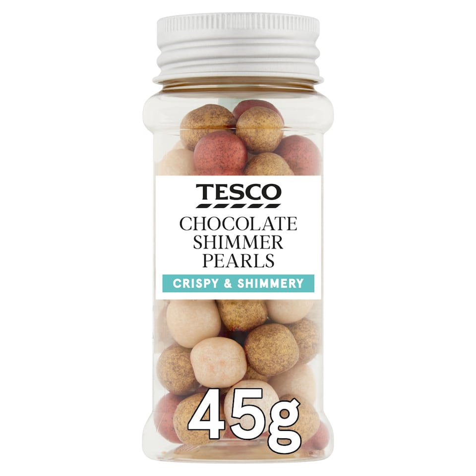 Tesco Chocolate Shimmer Pearls 45G
