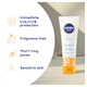 image 2 of NIVEA SUN UV Face Soothing Sensitive Sun Cream SPF50, 50ml