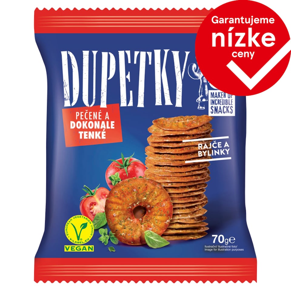 Dupetky Praclíky s príchuťou paradajka a bylinky 70 g