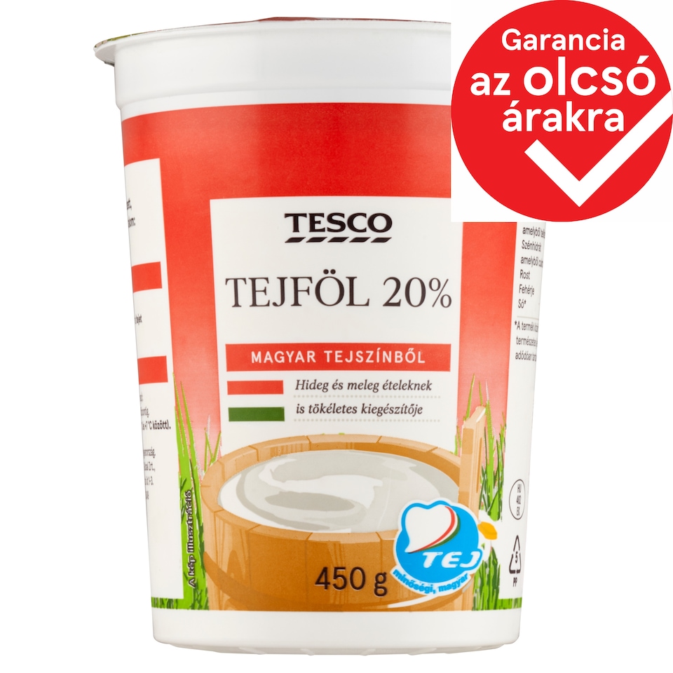 Tesco Sour Cream 20% 450 g