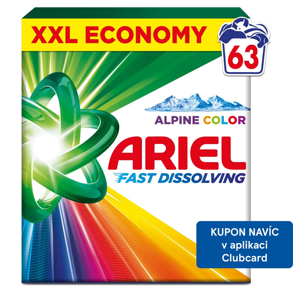 image 1 of Ariel Washing Powder 3.465kg, 63 Washes, Color