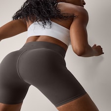 F&F Active EVERYHOUR High Waisted 6 Inch Cycling Shorts in Chocolate