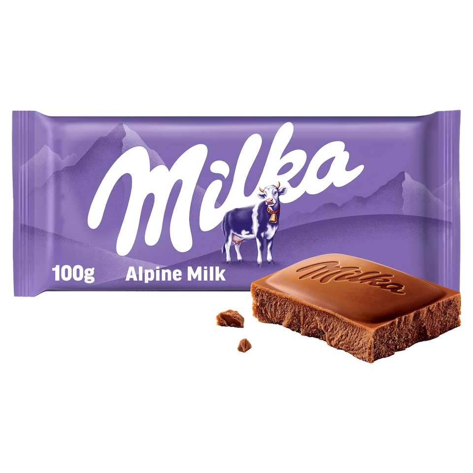 Milka alpesi tej felhasználásával készült tejcsokoládé 100 g  1. kép