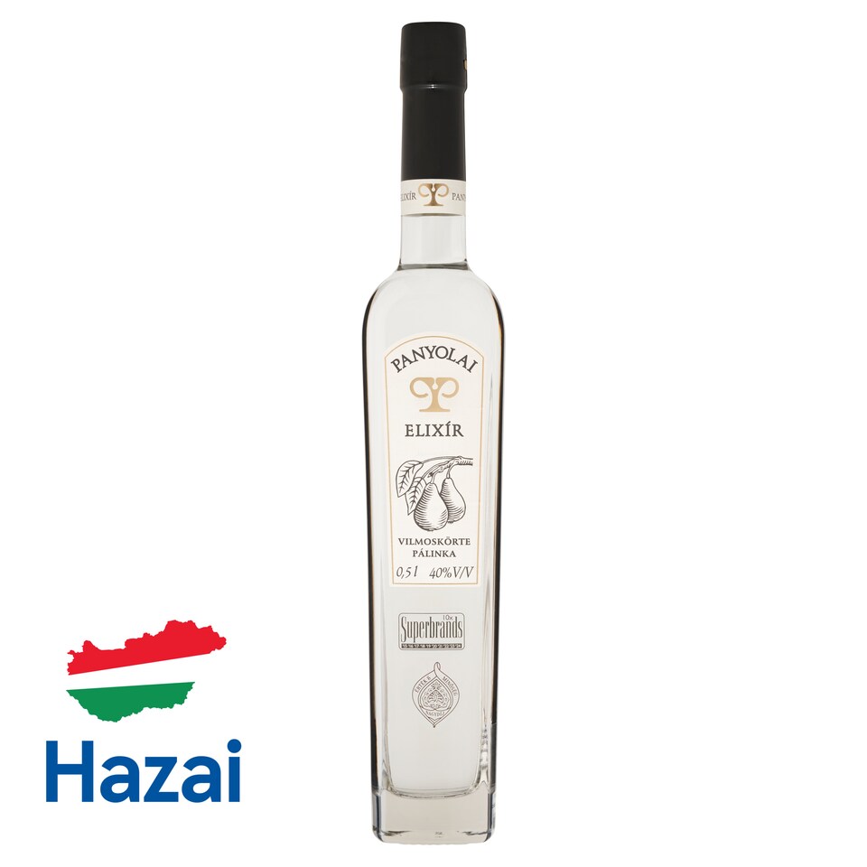 Panyolai Elixír vilmoskörte pálinka 40% 0,5 l  1. kép