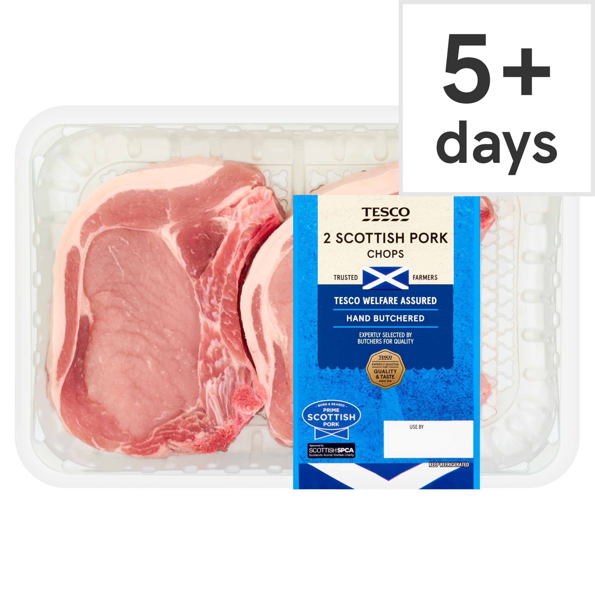 Tesco Pork Loin Chops 2 Pack 450G