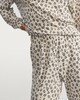 image 3 of F&F Textured Leopard Print Pyjama Set in Camel