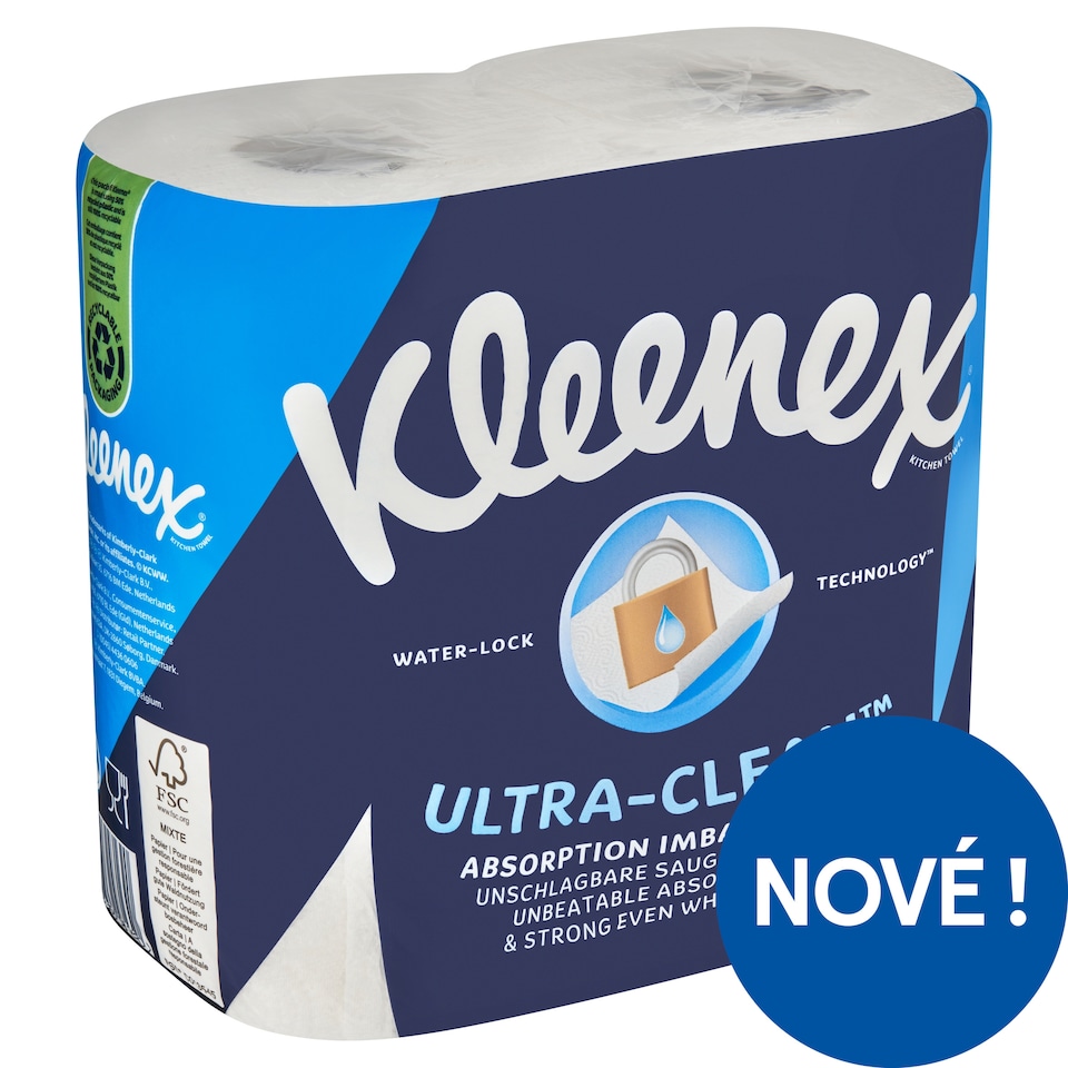 Kleenex Ultra-Clean kuchyňské utěrky 2 ks
