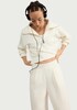 image 1 of F&F Active AFTERCLASS Wide Leg Co-ord Joggers in Cream