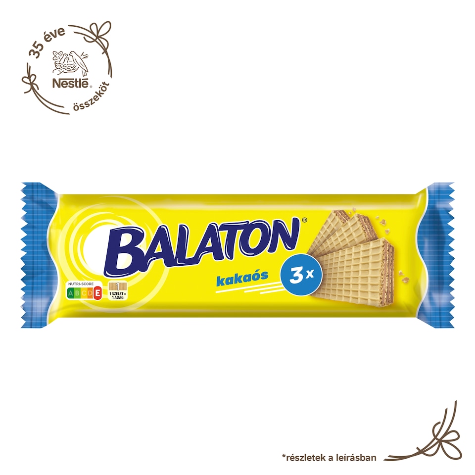 Balaton 3 kakaós krémmel töltött ostya 71 g