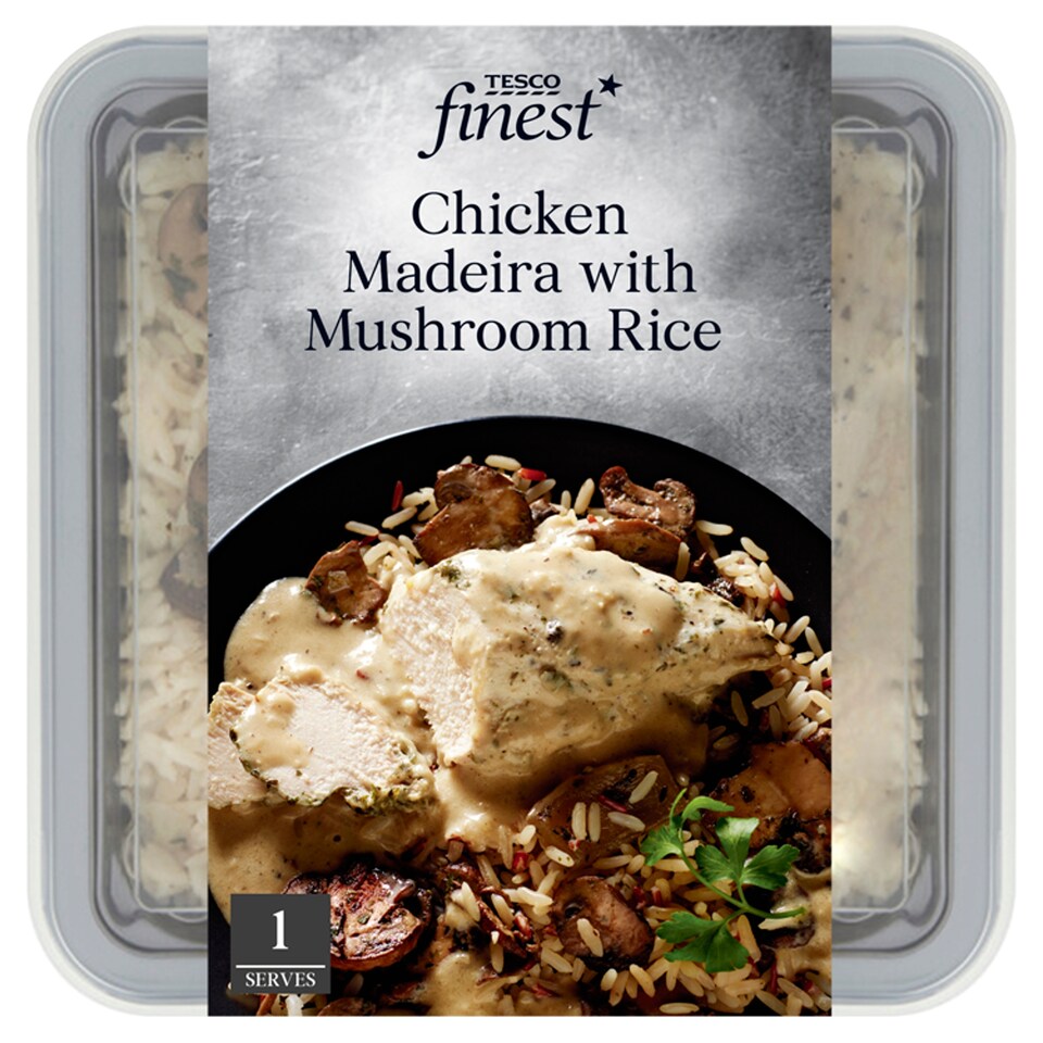 Tesco Finest Chicken Madeira & Mushroom & Rice 450G