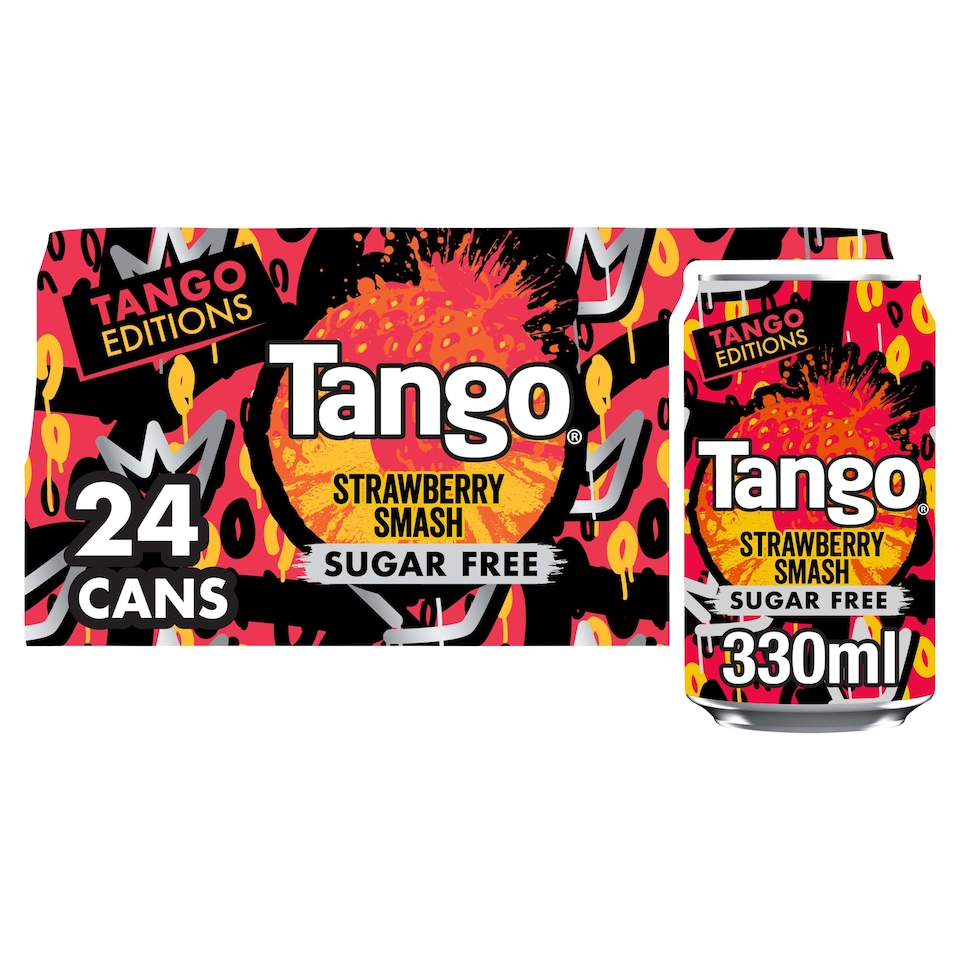 Tango Strawberry Smash Sugar Free 24 x 330ml 