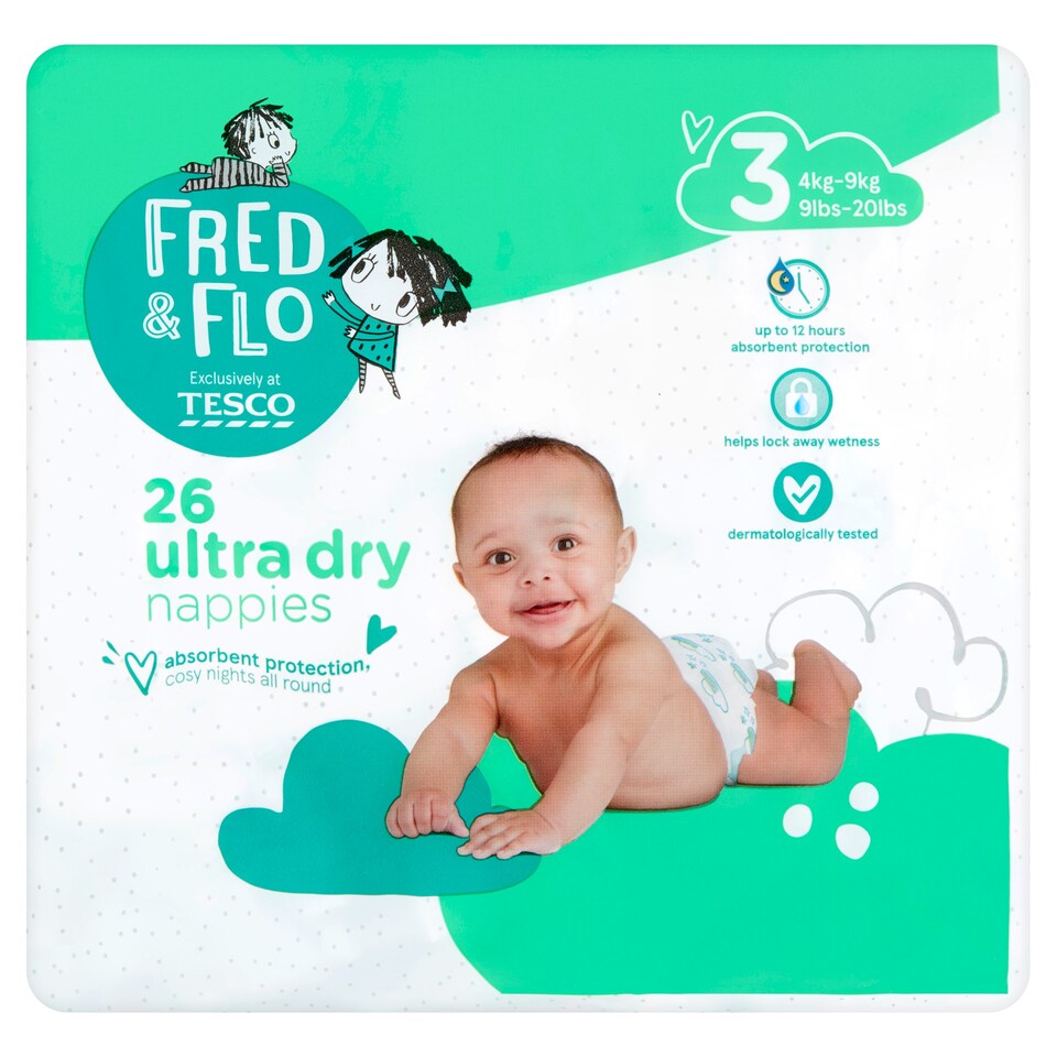 Fred And Flo Ultradry Size 3 Carry Pack 26